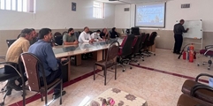 برگزاری دوره آموزشی کار با کپسول آتش‌نشانی در بیمارستان شهدای سروستان