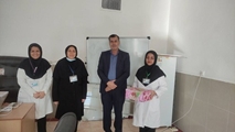 تقدیر از خانم لیلا عسکری کارمند فعال بیمارستان شهدای سروستان در زمینه آموزش و دوره‌های آموزشی